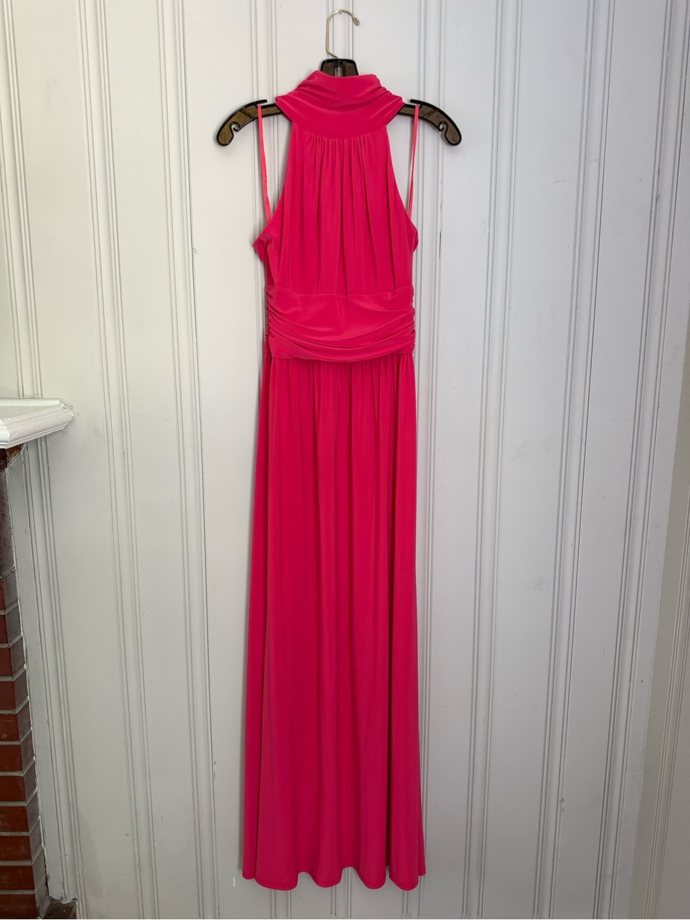 Eliza J Fuchsia Halter Maxi Dress
